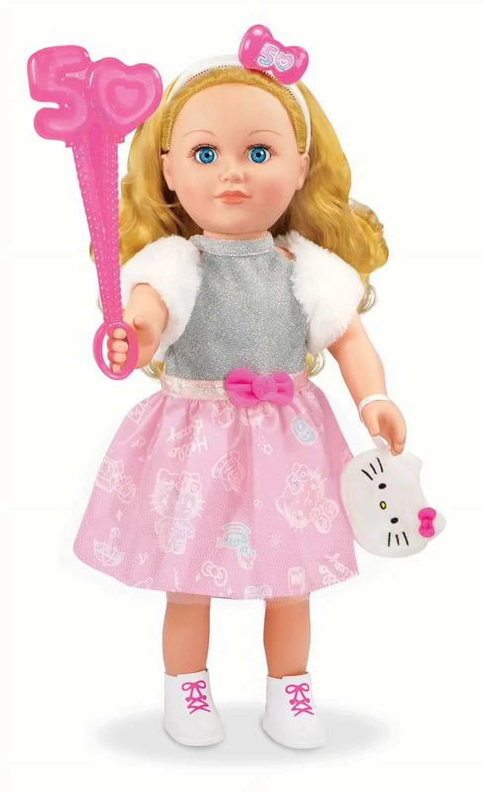 My Life As Poseable Hello Kitty 18" Doll, Blonde Hair, Blue Eyes, 50th Anniversary Edition | Walmart (US)