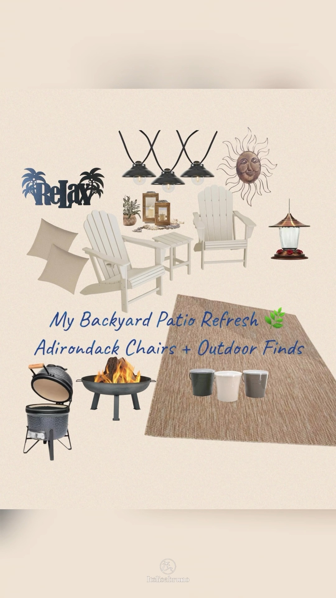 Backyard Patio Refresh Ideas | Adirondack Chairs + Outdoor Decor 🌞

Dreaming up a little backyard patio refresh for spring and summer evenings 🌿

I’m loving the idea of a cozy outdoor setup with classic Adirondack chairs, soft neutral outdoor pillows, a fire pit, hummingbird feeder, and simple patio decor to make the space feel relaxing and inviting.

Sharing some patio pieces and outdoor finds that inspired my backyard refresh. Perfect ideas if you’re updating a patio, porch, balcony, or backyard seating area this season.

I’ll share the full setup once my Adirondack chairs and pillows arrive!

#ad #PatioRefresh #BackyardPatio #OutdoorLiving #PatioDecor #AdirondackChairs #BackyardStyle #OutdoorDecor #SpringPatio #SummerPatio #BackyardInspo #OutdoorEntertaining #LTKHome

@lowes  @Wayfair  @Target 


#LTKHome #LTKSpringSale #LTKSeasonal