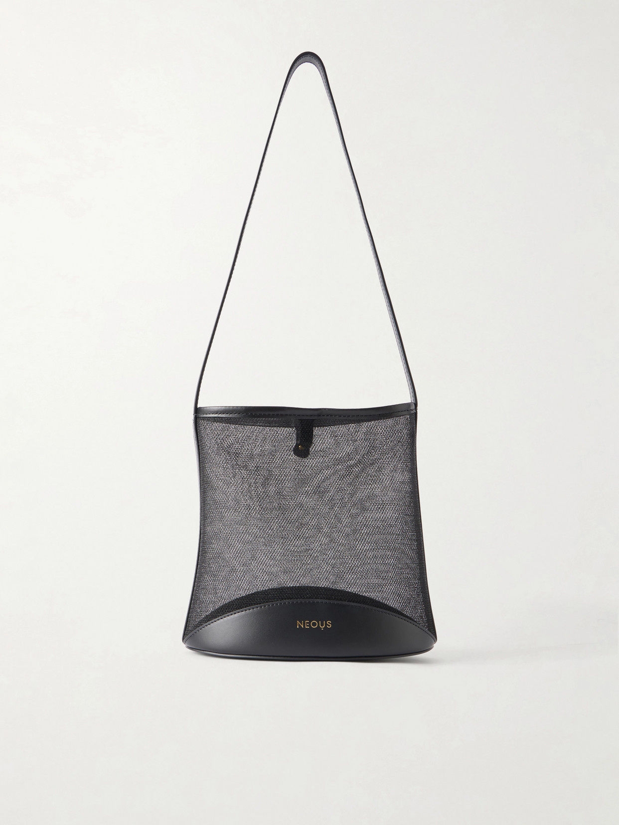 NEOUS - Pardalis Leather-trimmed Mesh Bucket Shoulder Bag - Black | NET-A-PORTER (UK & EU)