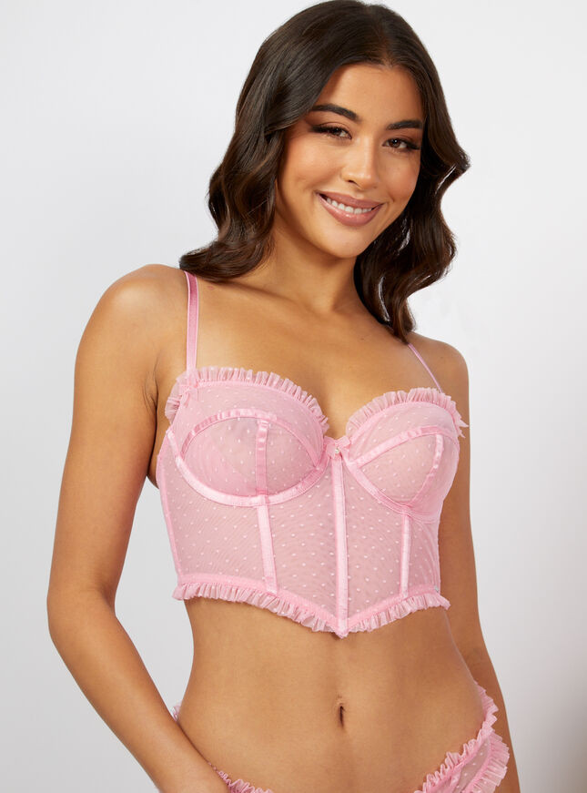 Carlotta longline bra - Candy Pink | Boux Avenue (UK)
