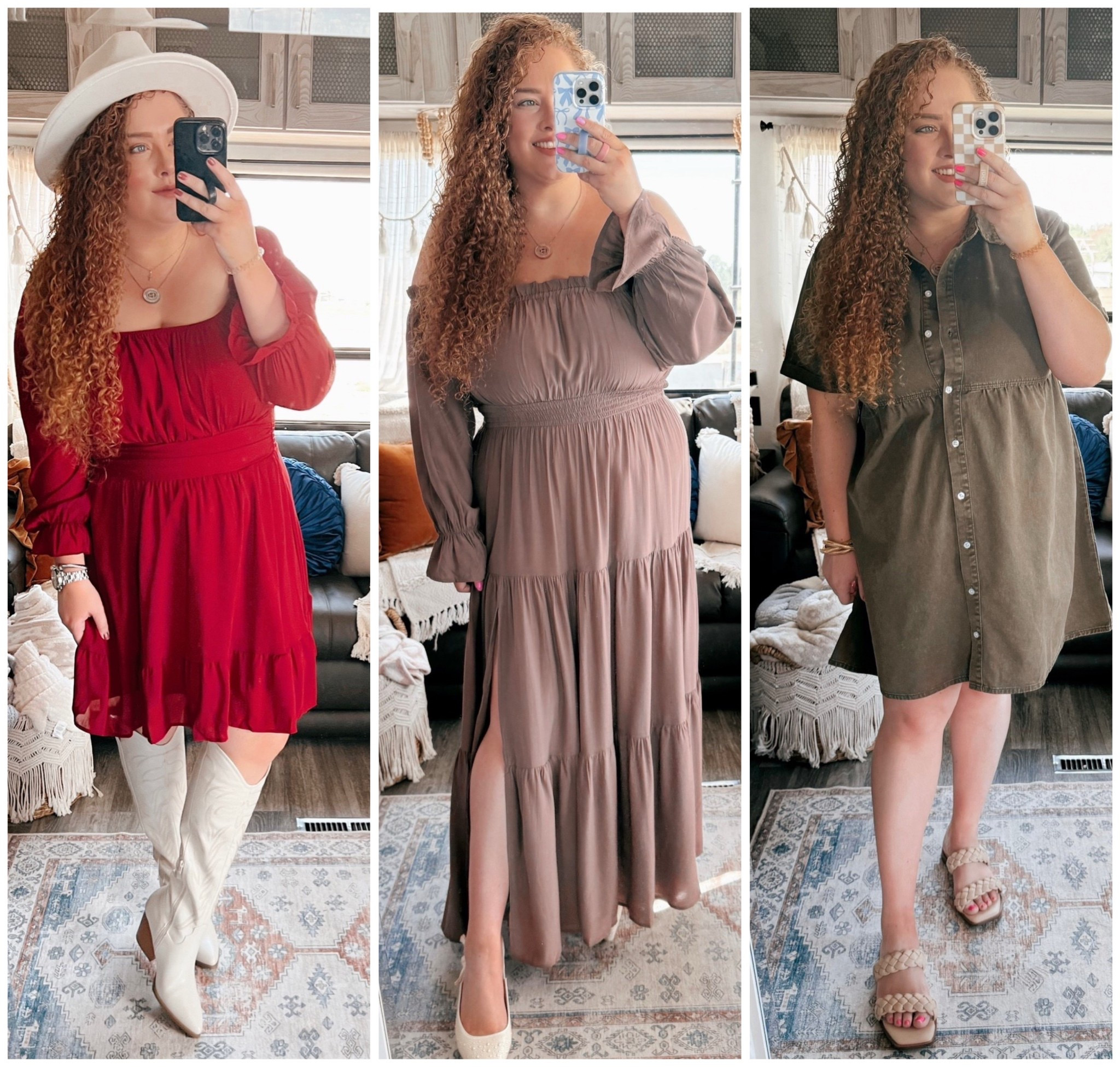 🍂 3 Amazon dresses perfect for fall vibes 👗 Comfy, cute, and under $50🤍
fall family photos | fall family photos outfit | fall photos | fall family photos dress | brown dress | amazon dress | ruffle dress | heels | white heels  | pearl heels | target white heels | Fall  | amazon finds | amazon fashion | Amazon look | amazon outfit | fall outfit | fall look | fall outfit inspo | fall fashion | fall fashion finds | amazon fall outfit | Amazon fall fashion finds | amazon fall finds | fall transition look | fall transition outfits | green denim dress | amazon green denim dress | green dress | amazon green dress | sandals | braided sandals | amazon sandals | red dress | amazon red dress | black heels | amazon black heels 

#LTKautumn #LTKSaleAlert #LTKMidsize