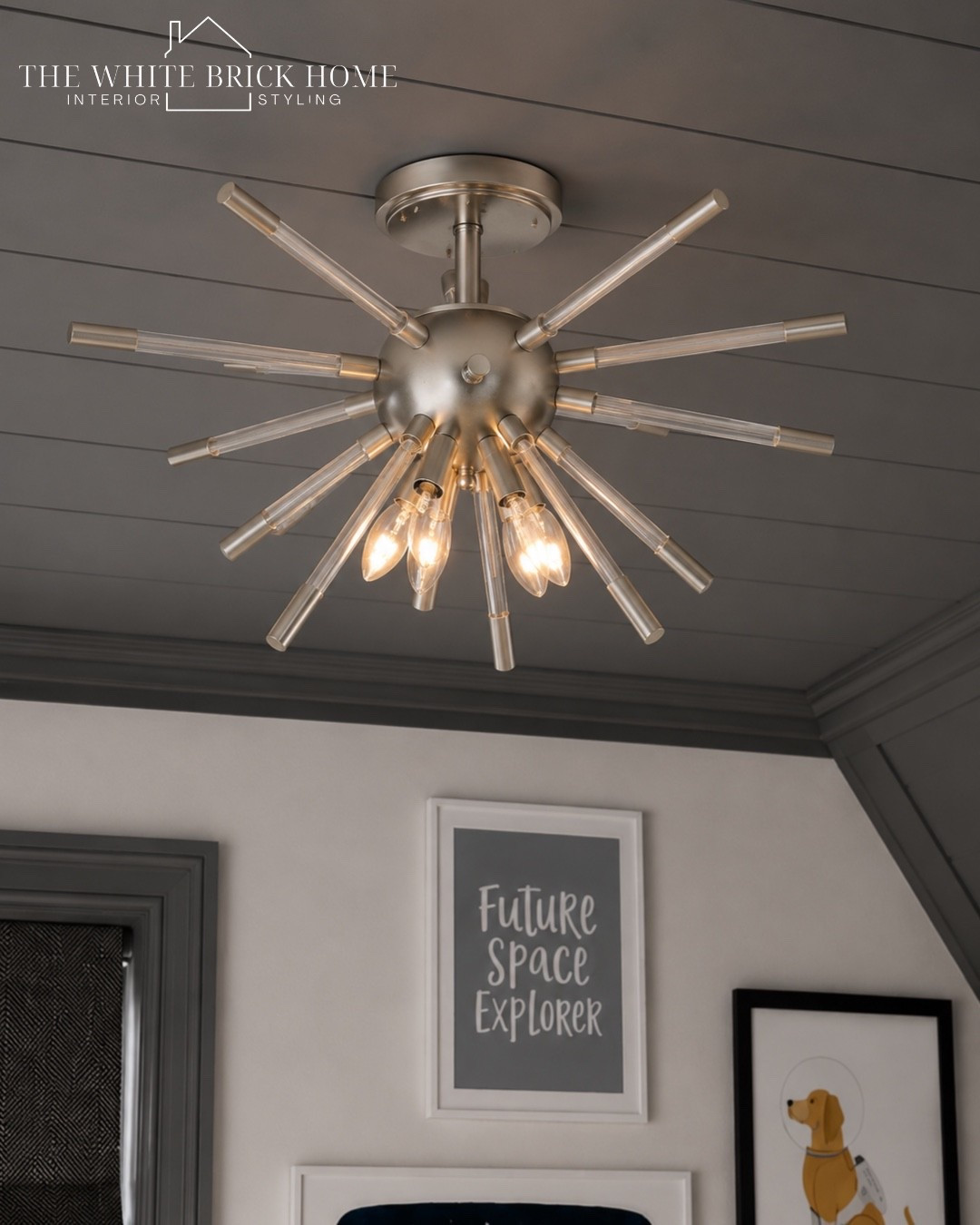 The cutest ceiling light fixture for a future space explorer! I love how this ceiling light brings a touch of modern coolness to a kiddos bedroom design. 

Kids room, kids bedroom, space bedroom, astronaut bedroom, boys room ideas, boys room design, boys room bedding, boys room rug, boys room chair, toddler bedroom, boys room wall art, boys room design, kids bedroom space, kids bedroom planets, kids room decor, boys room bed, boys room furniture, boys room decor ideas, boys room lighting, home decor, kids room, kids room theme, navy boys bedroom, boys room decor, crate and kids, minted, crate and barrel, crate and kids, west elm

#LTKmomlife #LTKHome #LTKSaleAlert