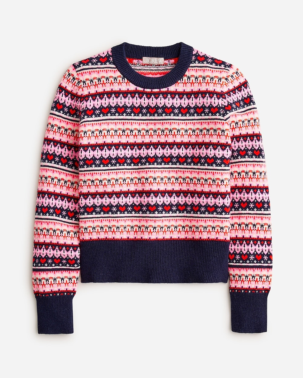 Shrunken Fair Isle crewneck sweater | J. Crew US