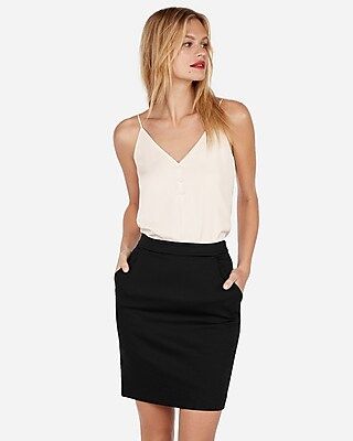 Button Front Downtown Cami | Express