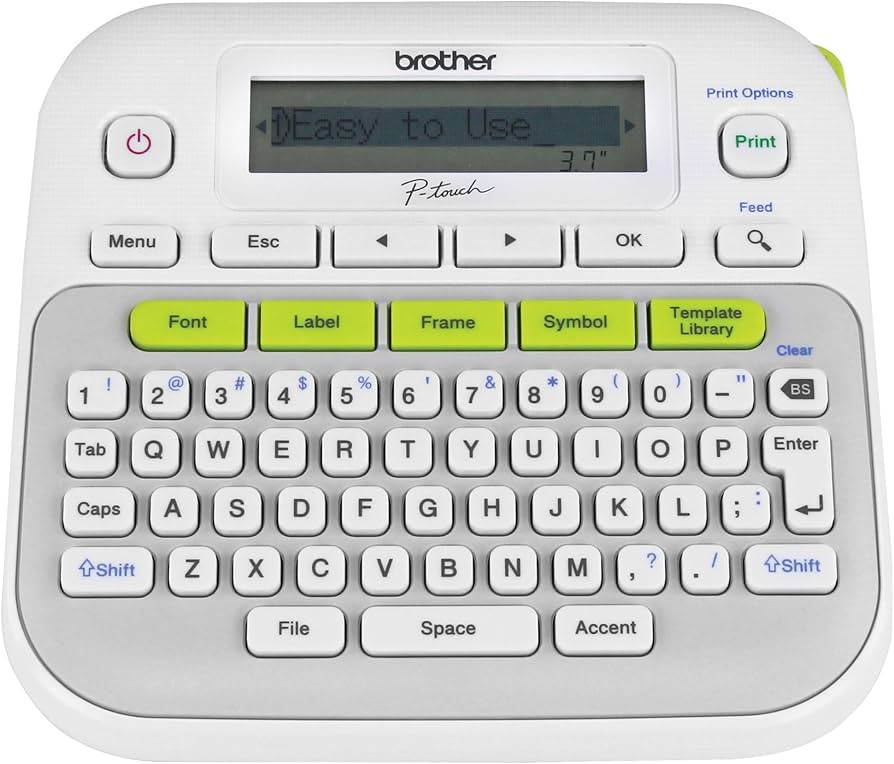 Brother P-touch, PTD210, Easy-to-Use Label Maker, One-Touch Keys, Multiple Font Styles, 27 User-F... | Amazon (US)