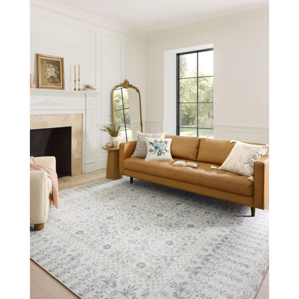 Rifle Paper Co. x Loloi Maison MAO-03 Rosette Ivory Rug | Wayfair North America