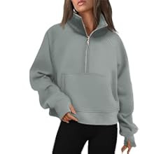 AUTOMET Womens Sweatshirts Half Zip Cropped Pullover Fleece Quarter Zipper Hoodies Fall outfits C... | Amazon (US)