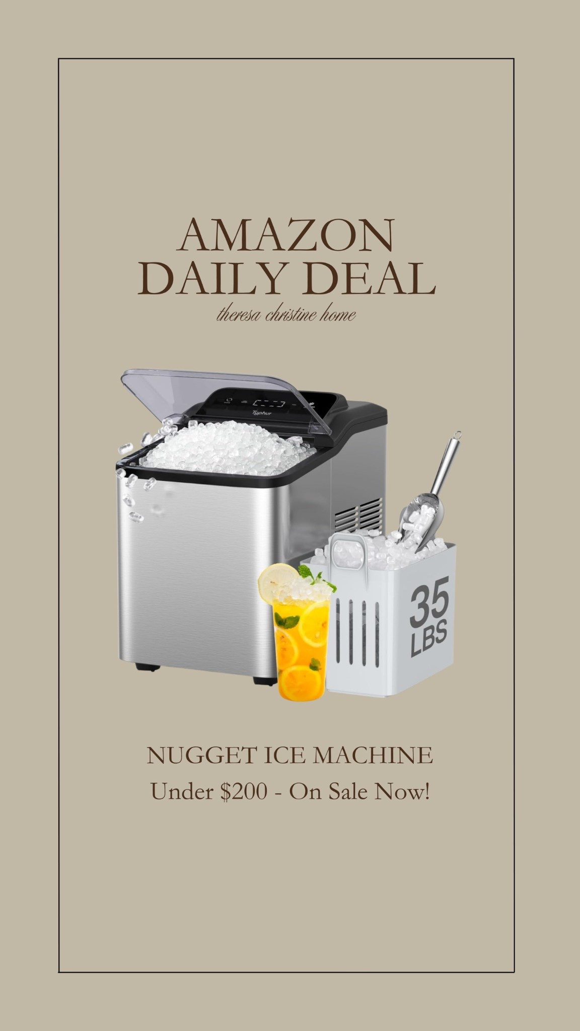 Amazon daily deal! This nugget ice machine is a must-have in our home. 🙌🏻 Amazon finds, Amazon sale 