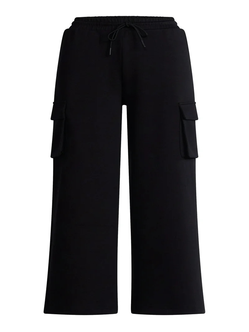 Scoop Women's and Women's Plus New Scubaknit Cargo Pants, Sizes XS-4X | Walmart (US)