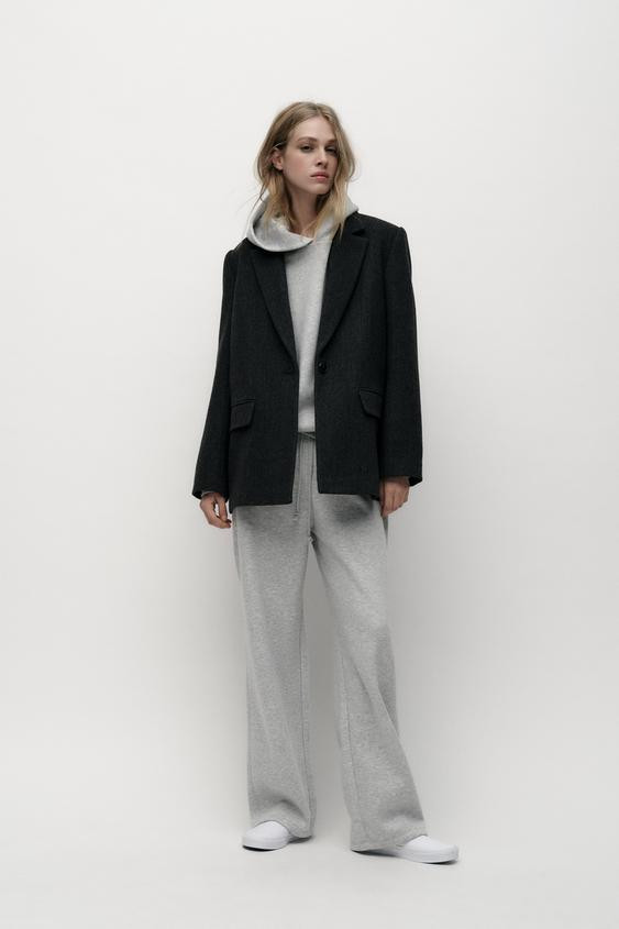 STRAIGHT PLUSH TROUSERS | Zara IT