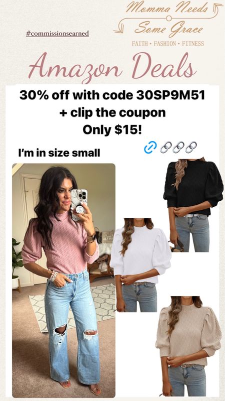 Amazon blouse on sale! Love it! Size small. Sized up one in jeans (no stretch) 

#LTKstyletip #LTKfindsunder100 #LTKsalealert