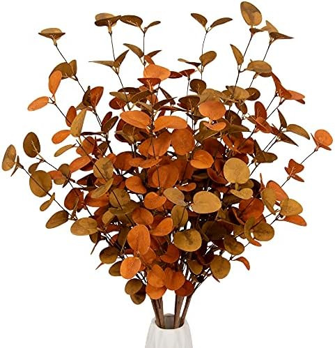 Amazon.com: VGIA 6 Pcs Fall Eucalyptus Leaves Artificial Eucalyptus Stems Fall Leaf Spray Autumn ... | Amazon (US)