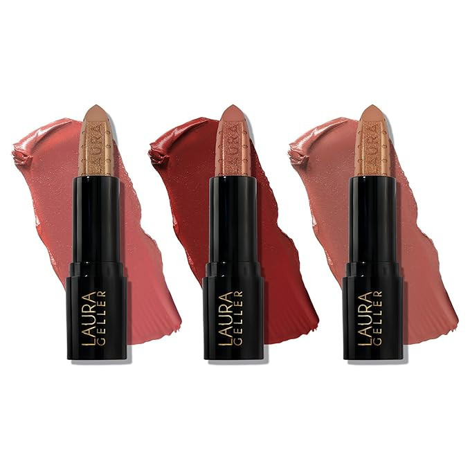 LAURA GELLER NEW YORK Gorgeous in Gold Ltd Edition Lipstick Trio Gift Set, Brilliant in Blush, Se... | Amazon (US)