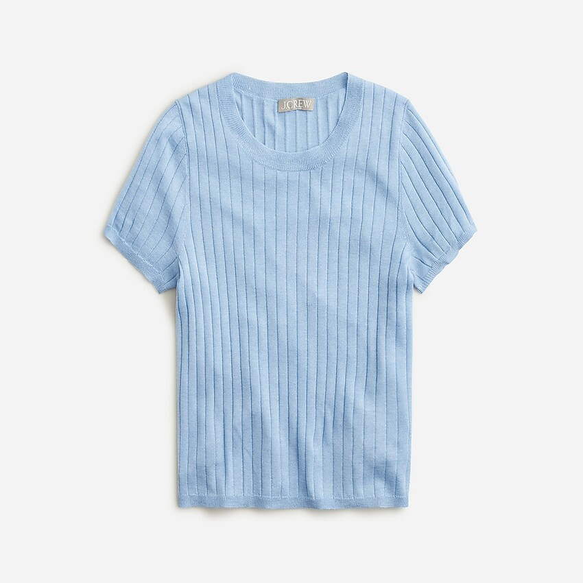 Silk-cashmere cropped T-shirt | J. Crew US