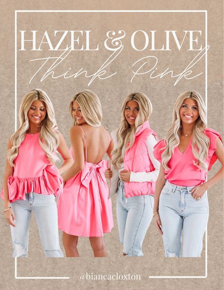 Think Pink 💕|| Hazel & Olive 

Pretty pink styles from Hazel & Olive! 

Pink, top, dress, vest, new, styles, trendy, trending, cute, valentines, cute



#LTKSeasonal #LTKstyletip #LTKmidsize