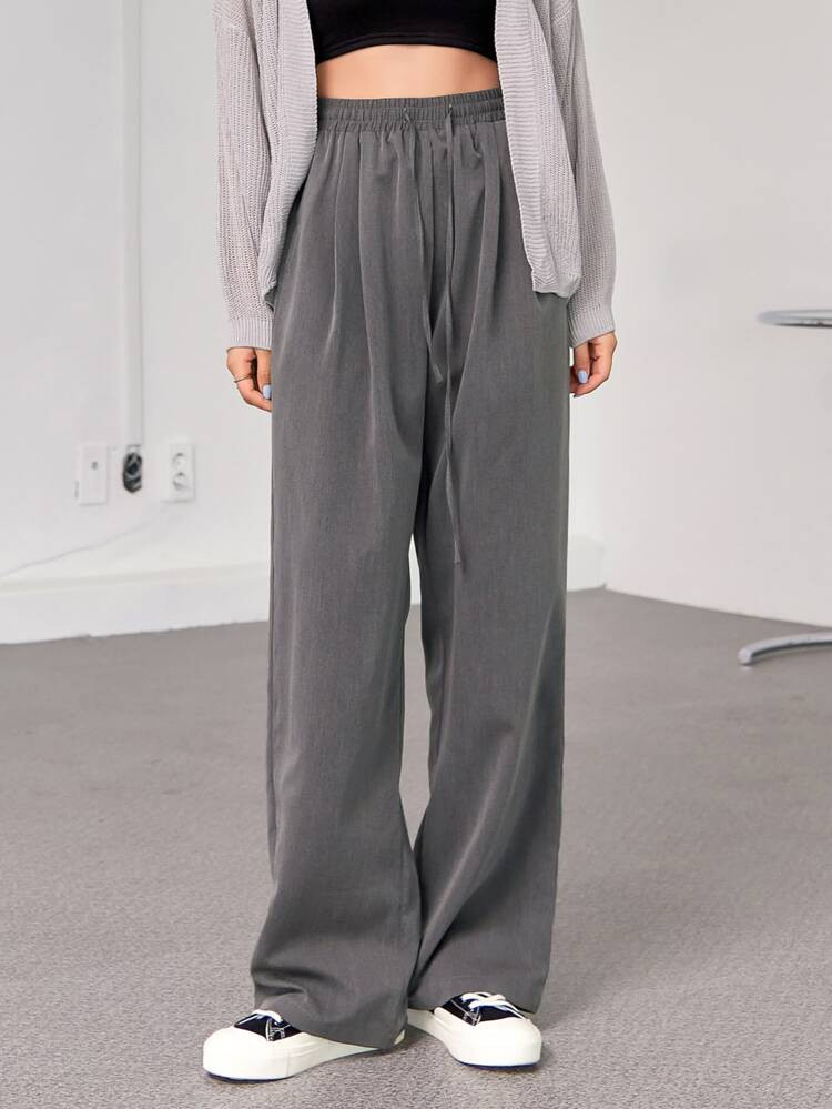 DAZY Hose mit weiten Beinen, hoher Taille, Tunnelzug | SHEIN