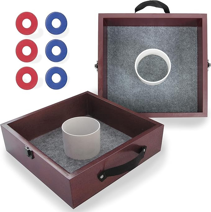 Triumph Premium Washer Toss Game - Includes 2 Felt-Lined Washer Boxes and Steel Washers | Amazon (US)