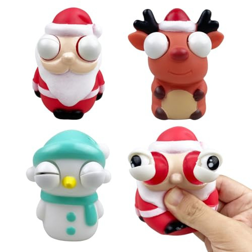 Pinkiwine 3 Pack Christmas Squeeze Out Eyes Toys for Kids Boys Girls Toddlers Christmas Stocking Stuffers Party Favors Gifts | Amazon (US)