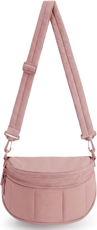 BAGSMART Cross Body Purse, Medium Crossbody Bags for Women Travel Purse, Quilted Puffer Bum Bag H... | Amazon (US)