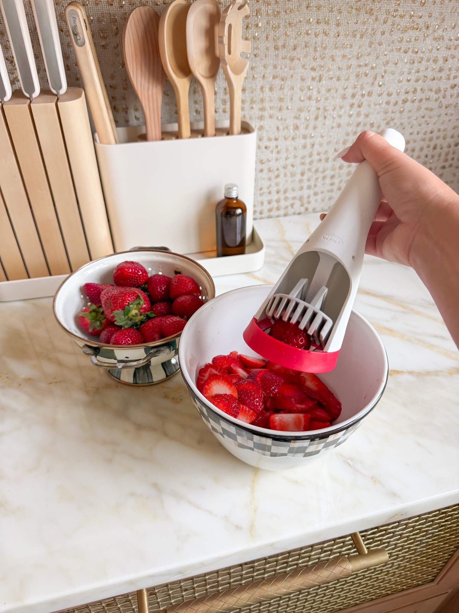 The quick & easy way to get perfectly sliced strawberries!

#LTKHome #LTKfoodie #LTKmomlife