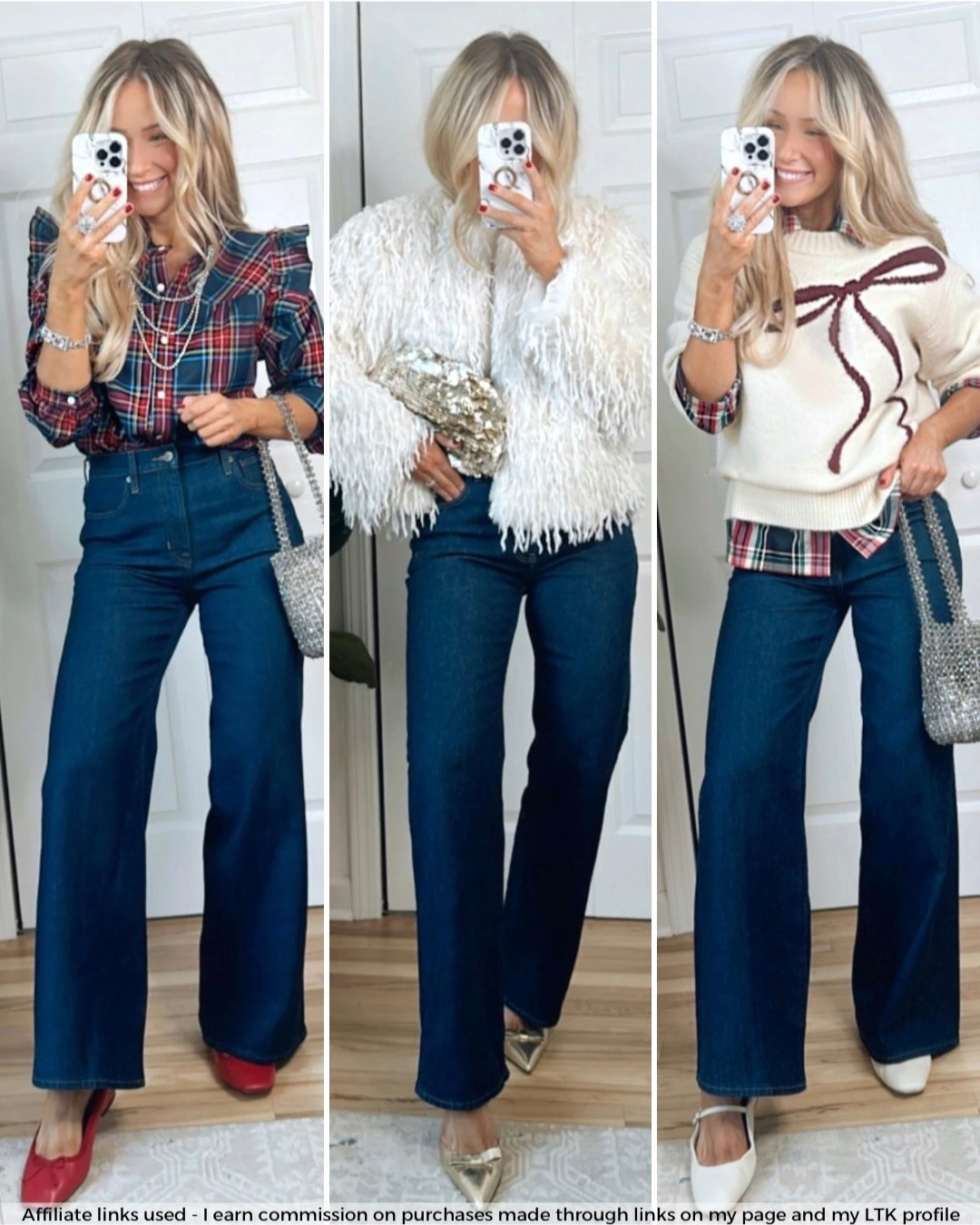 Cute top and jeans holiday outfits 

#LTKHoliday