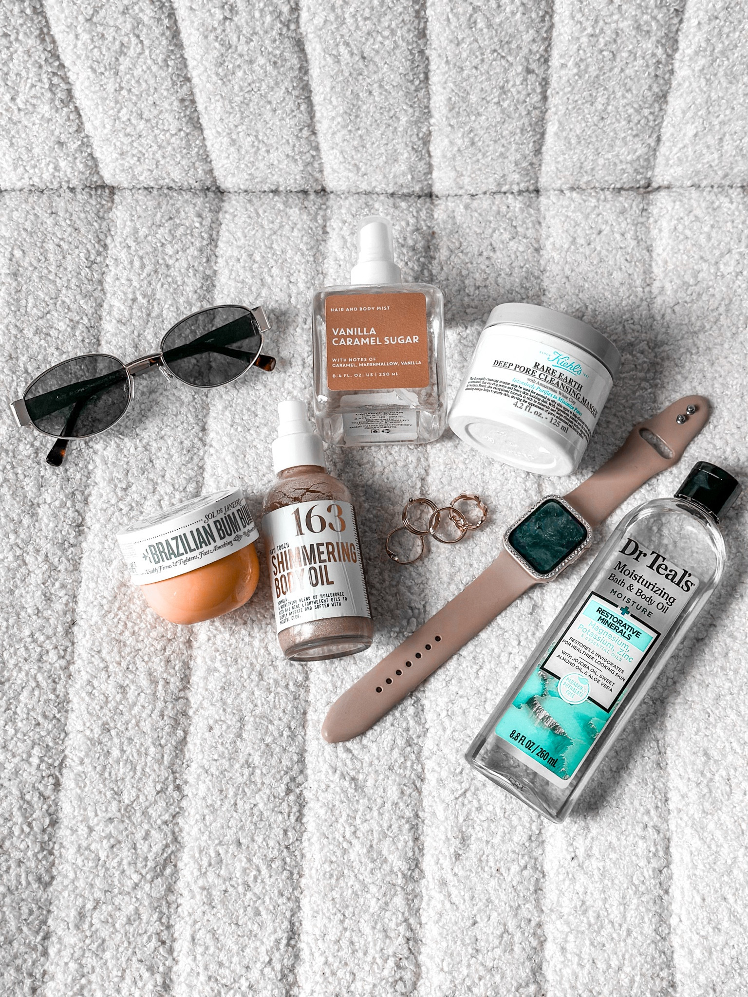 My smell good + glow routine 🤎✨
Vanilla caramel mist + shimmering body oil = that warm, cozy, edible skin vibe.
I also keep my Apple Watch bands swapped depending on the fit because…aesthetic matters.
Everything linked below including my fave bath oil for night showers. Don’t forget about the Sephora Sell use code “EVERYTHING” at checkout #sephorasavingsevent 
#LTKbodycare #smellgoodgirl #selfcareday #LTKfinds

#LTKSaleAlert #LTKBeauty #LTKFindsUnder100