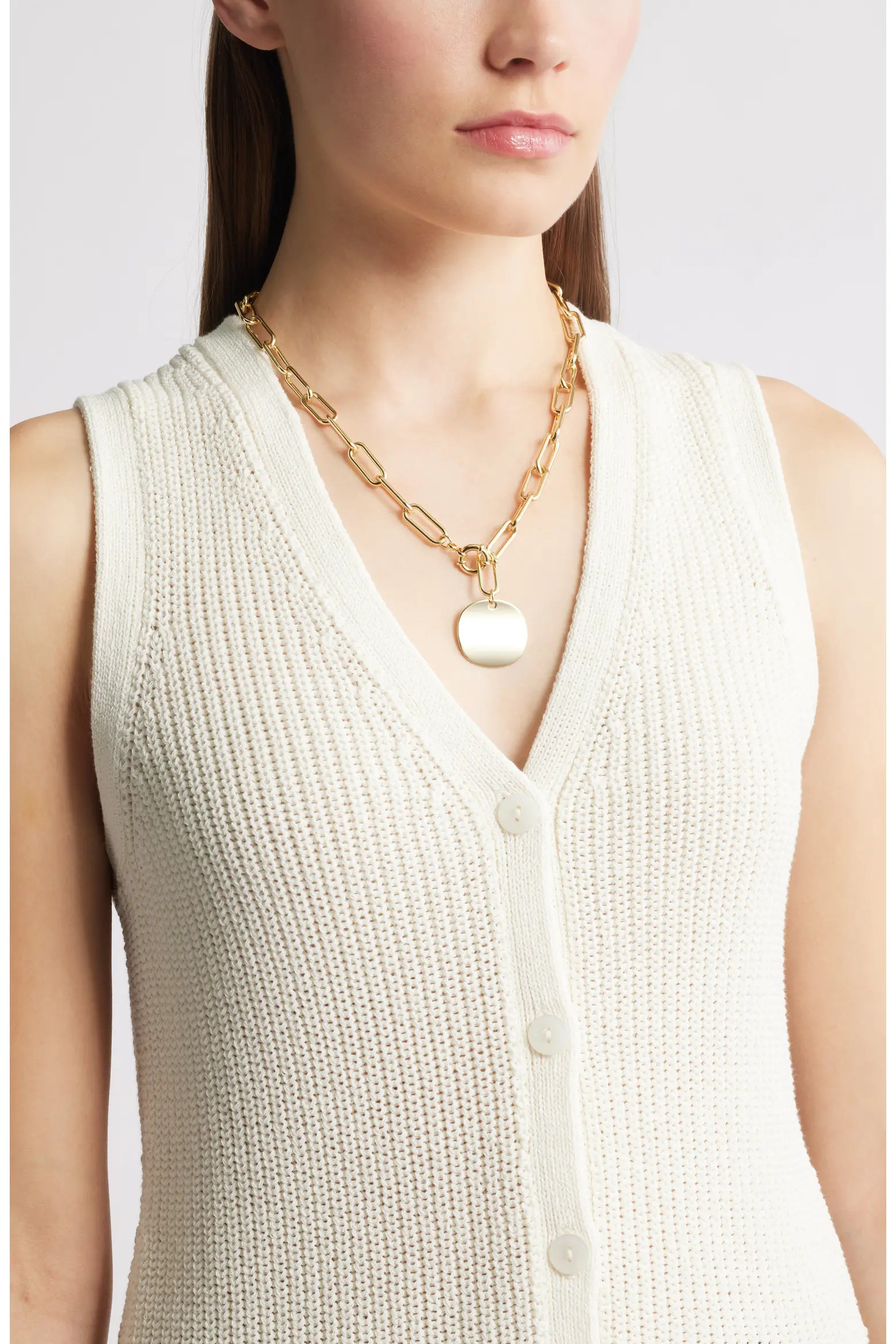 Paper Clip Chain Pendant Necklace (Women) | Nordstrom | Nordstrom