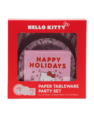 Candy Cane Paper Tableware Party Set | TJ Maxx