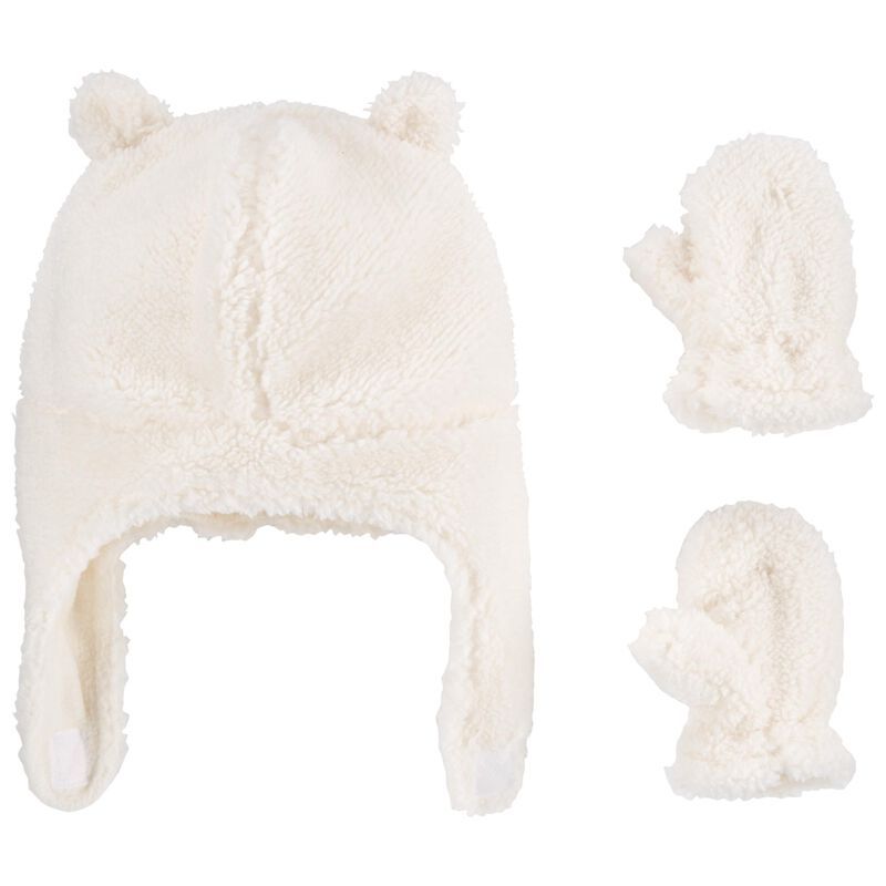 Baby 2-Pack Sherpa Hat & Mittens | Carter's