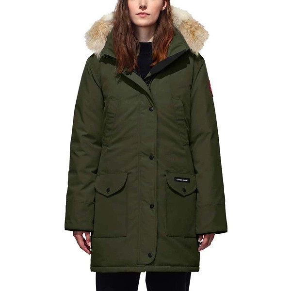Women's Canada Goose Parka Trillium Medium Military Green | Scheels