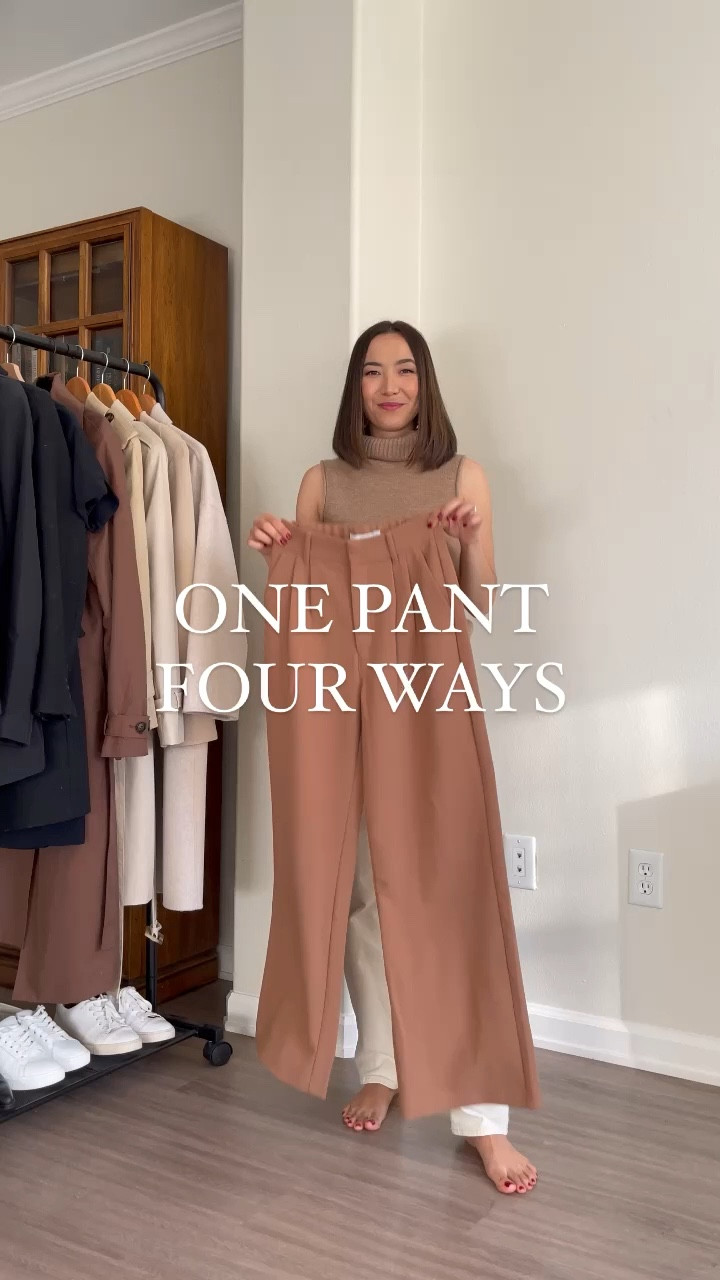 One pant styled 4 ways! - trousers 20% off at Abercrombie 

• trousers - color may have changed since I bought them, xs regular (also available in multiple colors) 

#LTKunder100 #LTKworkwear #LTKsalealert