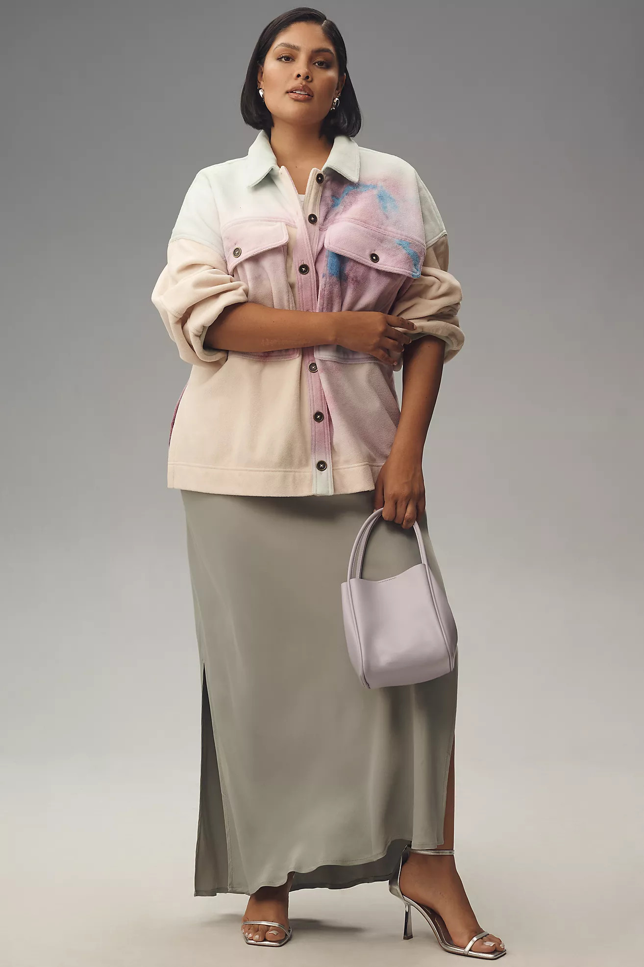 Pilcro Cotton Microfleece Button-Front Jacket | Anthropologie (US)