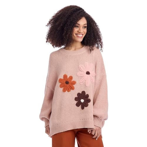 Mud Pie Women's Farley Floral Sweater | Amazon (US)