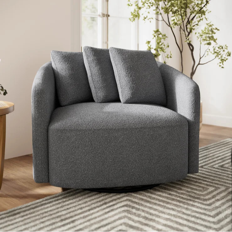 Beautiful Drew Chair by Drew Barrymore, Charcoal | Walmart (US)