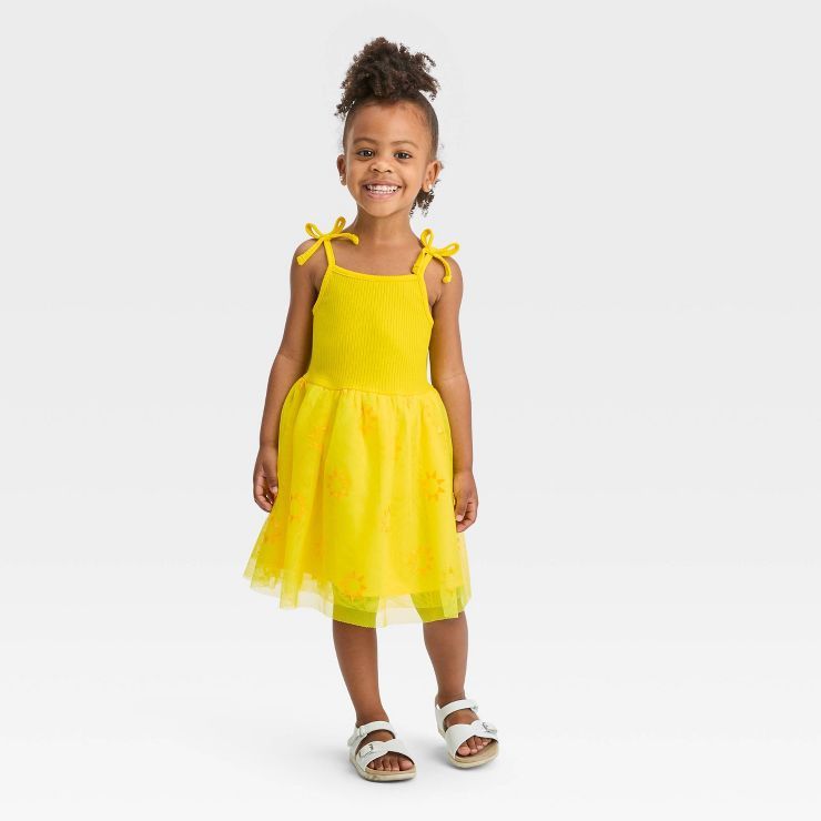 Toddler Girls' Sun Tank Tulle Dress - Cat & Jack™ Yellow | Target