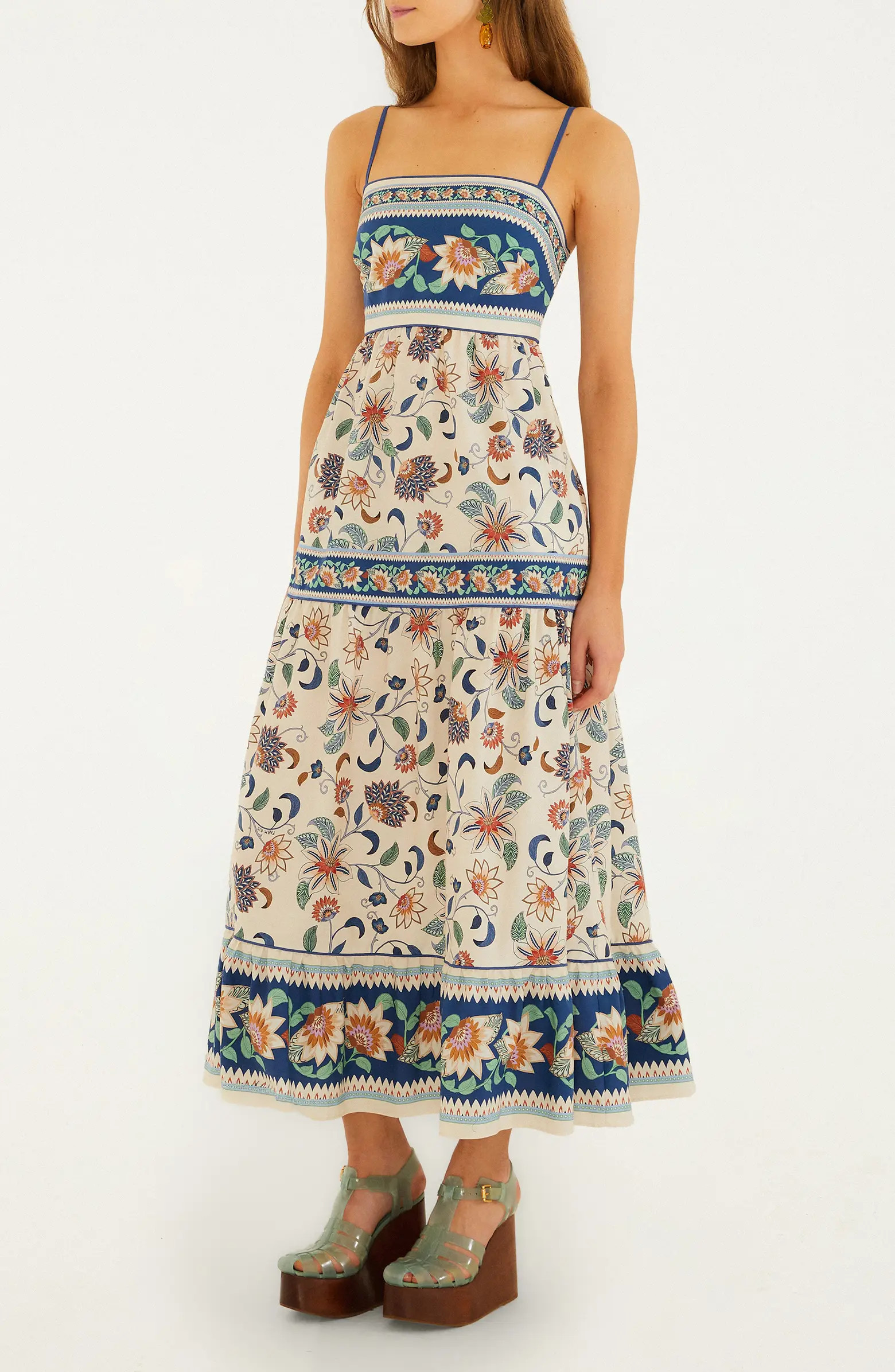 Delhi Floral Tapestry Print Sundress | Nordstrom