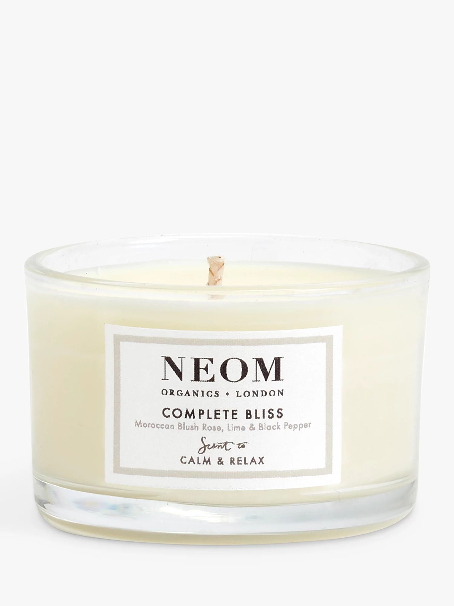 Neom Organics London Complete Bliss Travel Scented Candle | John Lewis (UK)