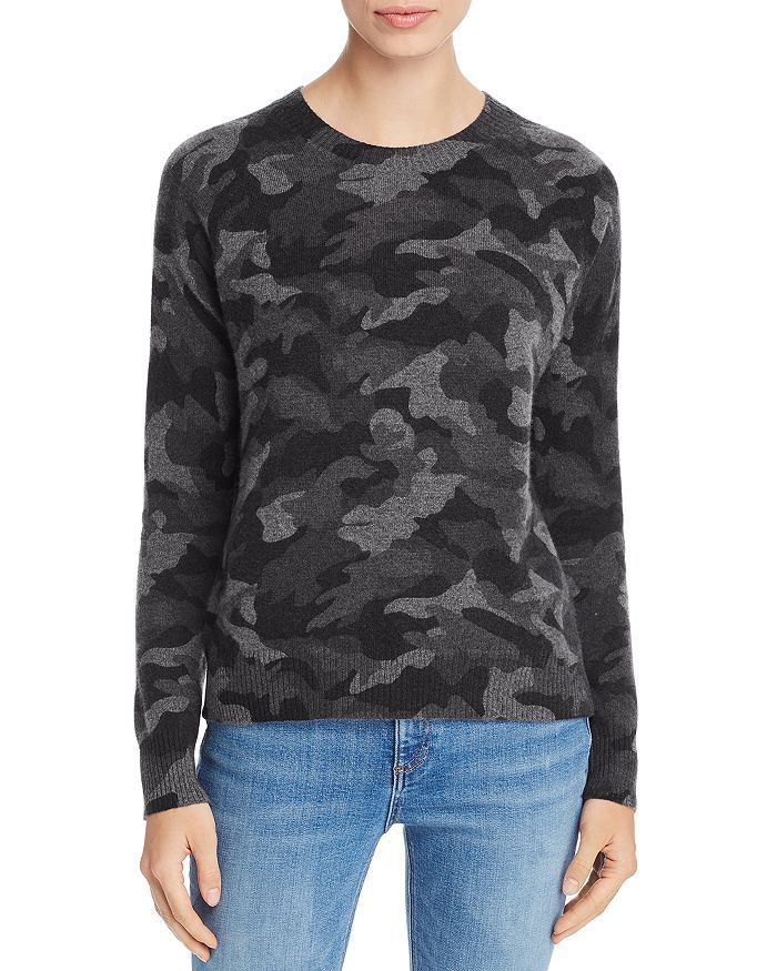 AQUA Camo Crewneck Cashmere Sweater - 100% Exclusive  Back to Results -  Women - Bloomingdale's | Bloomingdale's (US)