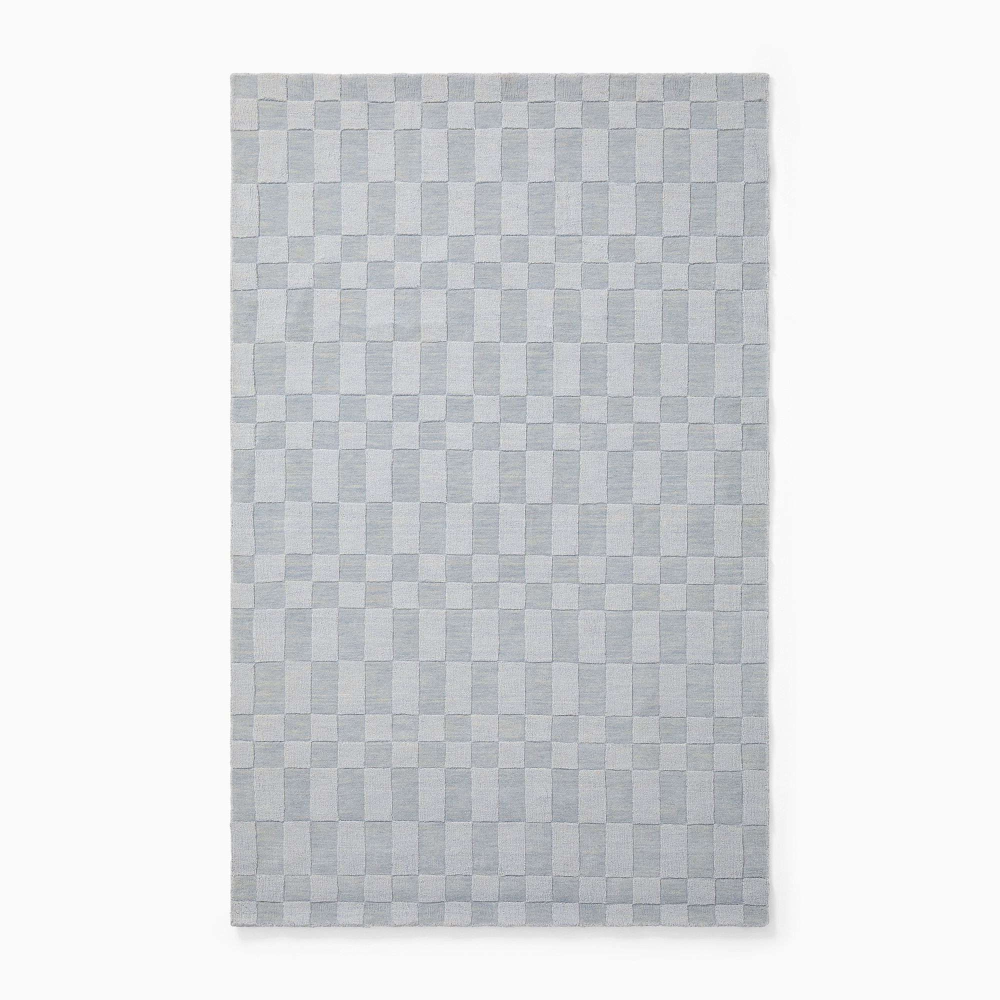 Kids Elongated Checkered Tile Rug | West Elm (US)