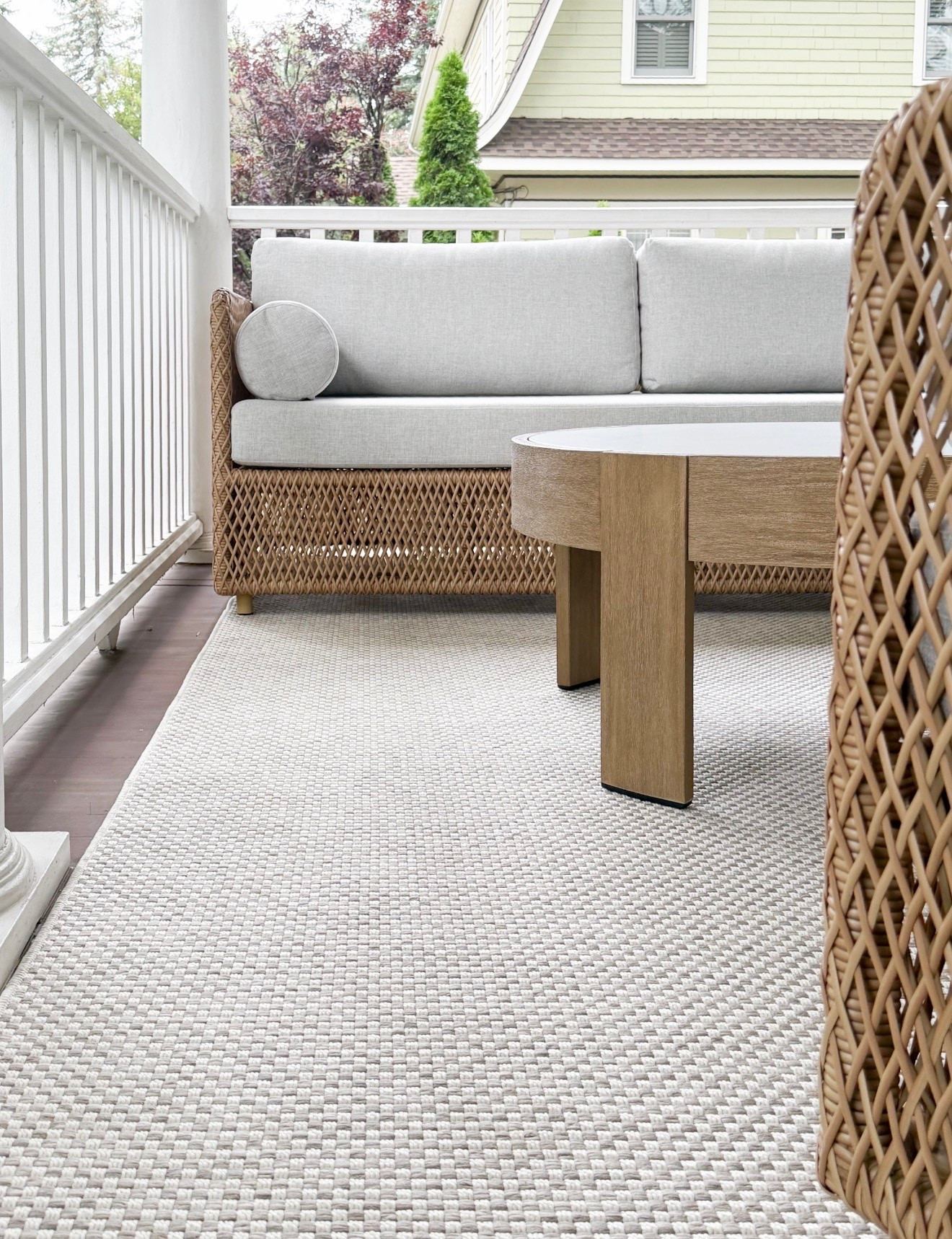 The prettiest woven outdoor furniture and the outdoor rug that I swear by!

#LTKSaleAlert #LTKSeasonal #LTKHome