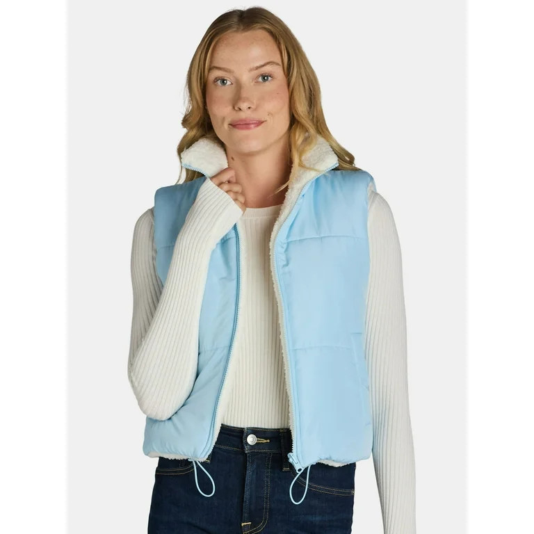 No Boundaries Reversible Vest, Women's | Walmart (US)