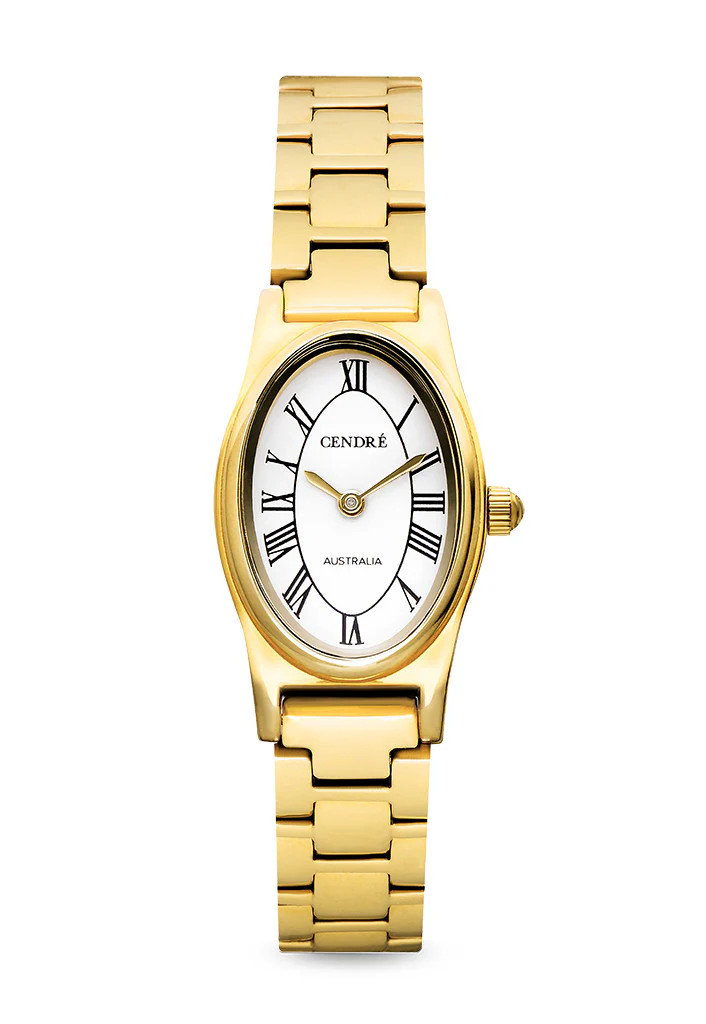 Emmeline Watch | White | 18K Gold | Cendre
