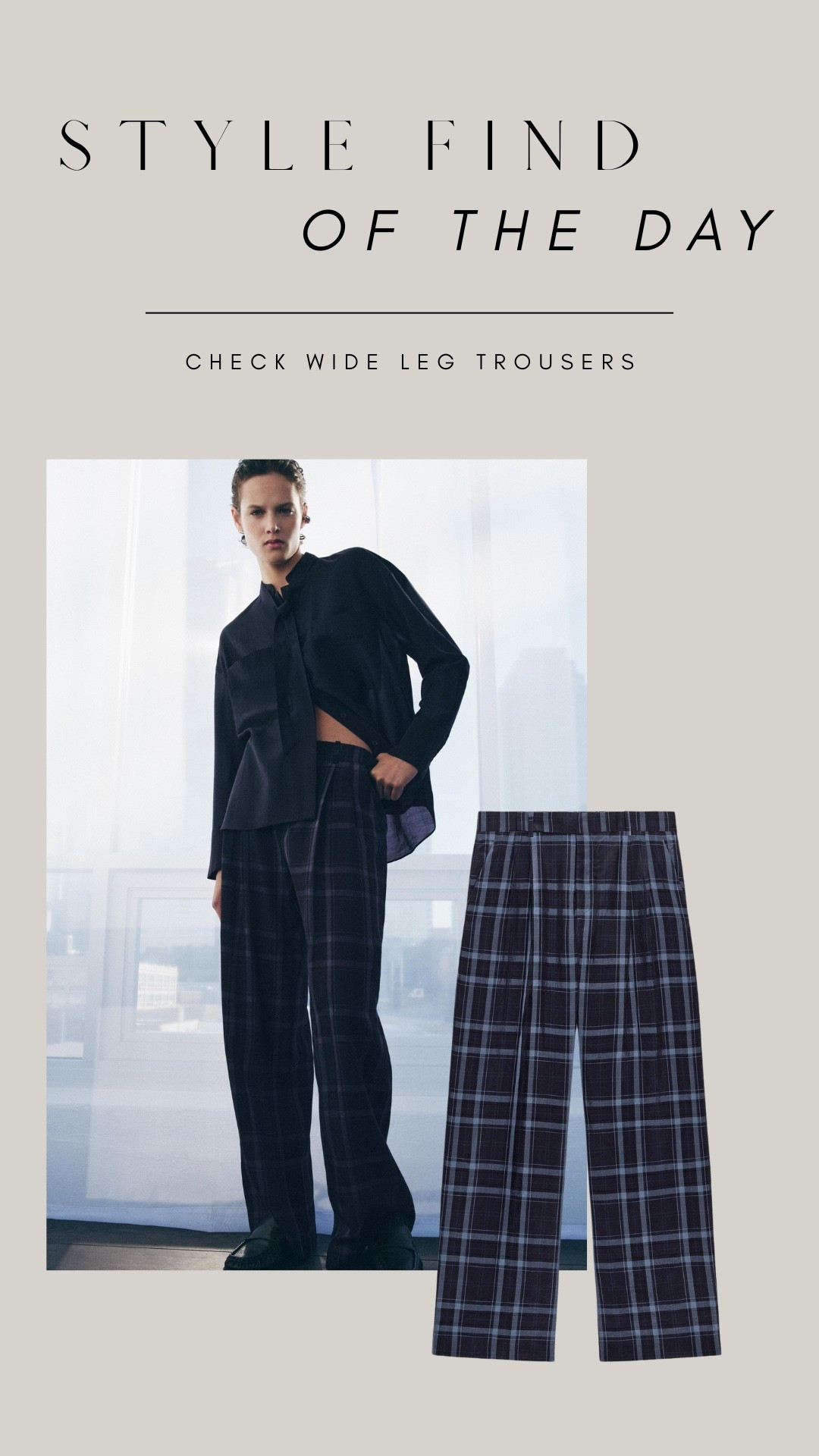 Style find of the day - check wide leg trousers 

#LTKuk #LTKFashionMonth #LTKspring