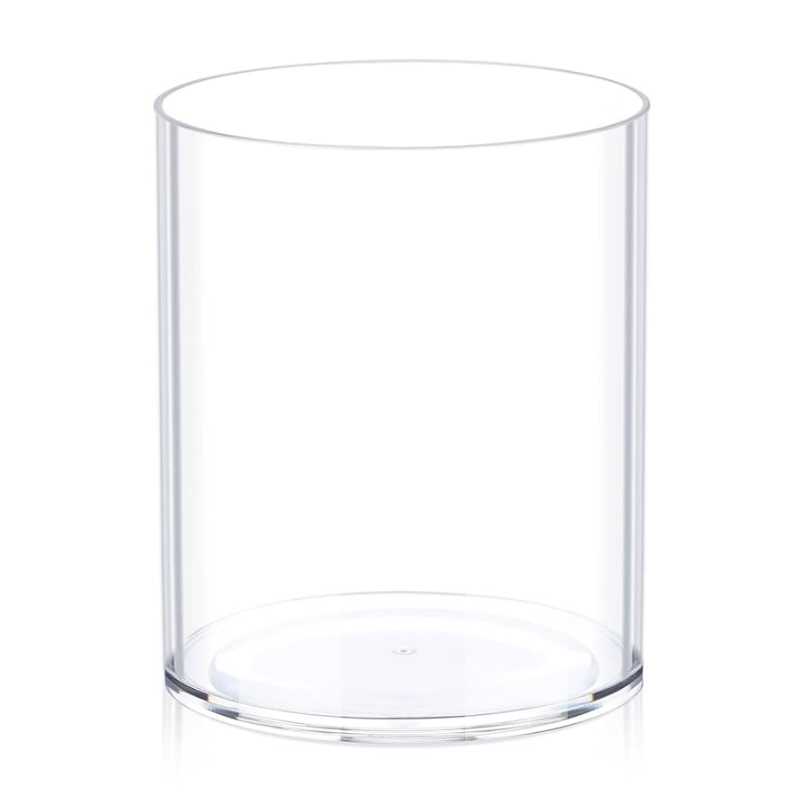 JYPS Acrylic Round Vase, Clear, Modern, 6x6x8 Inches, Perfect for Flowers, Weddings, and Home Dec... | Amazon (US)