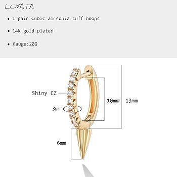 LOYATA Gold Huggie Hoop Earrings 14K Gold Filled Dainty Small Simple Hypoallergenic Jewelry Gift ... | Amazon (US)