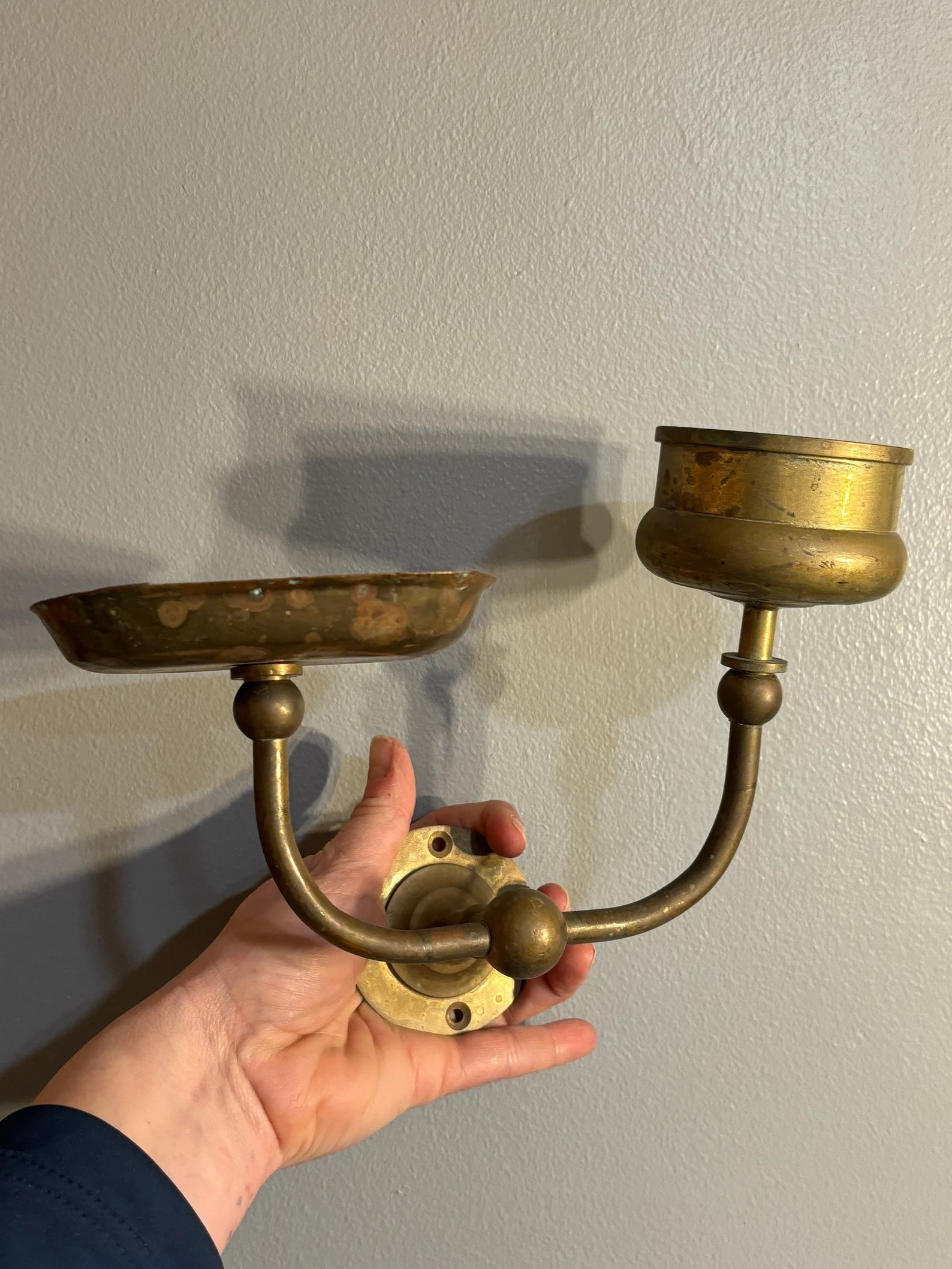 Antique Bathroom Soap Cup Tumbler Holder Brasscrafters Vtg Bath Deco Victorian - Etsy | Etsy (US)