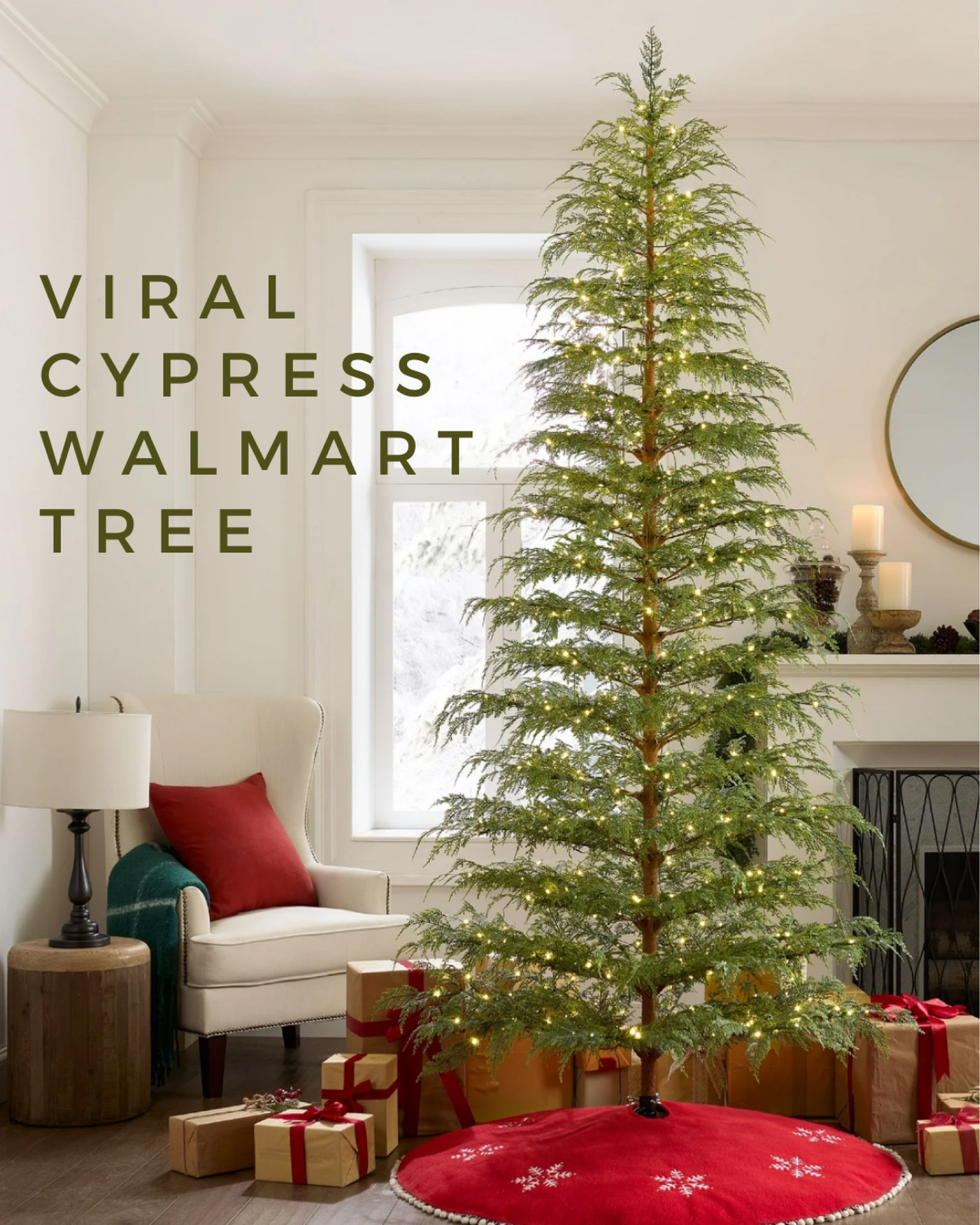 Shop the viral pre-lit cypress Christmas tree from My Texas House at Walmart!

#LTKHome #LTKSeasonal