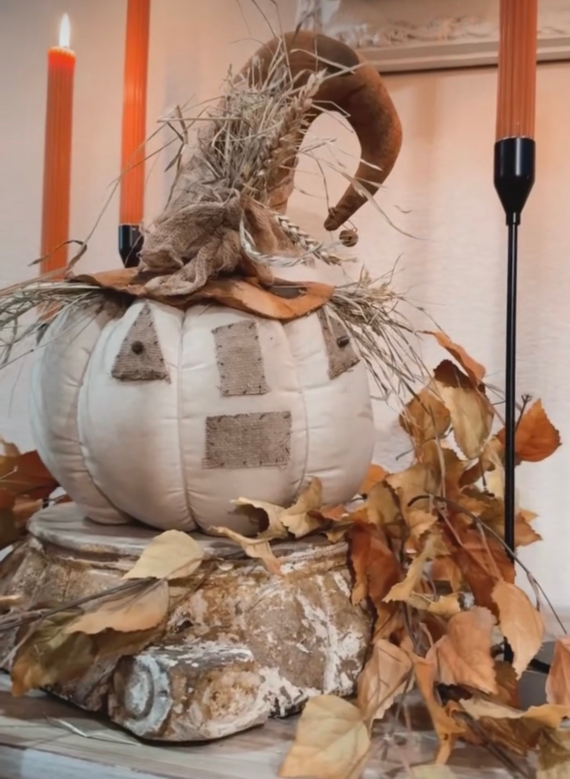 
It’s time to start adding those warm, whimsical touches for spooky season and how adorable is this fabric jack-o’-lantern? 🎃. The rustic hat, the stitched face, the straw and burlap details… it’s giving vintage Halloween charm in the best way.

Styled here with taper candles and scattered leaves, this sweet little pumpkin is perfect for mantles, tabletops, or even your fall kitchen shelf.

I’ve linked this one and more cozy Halloween finds on my LTK! Tap the link in my bio to shop all the charming details. 🎃

#liketoknowit #ltkhome #ltkseasonal #halloweendecor #vintagehalloween #fallstyling #mantledecor #jackolanternvibes #cozyfallvibes #weatheredwhimsystyle #neutralhalloween #falldecorfavorites #pumpkindecor


#LTKHome #LTKFamily #LTKSeasonal