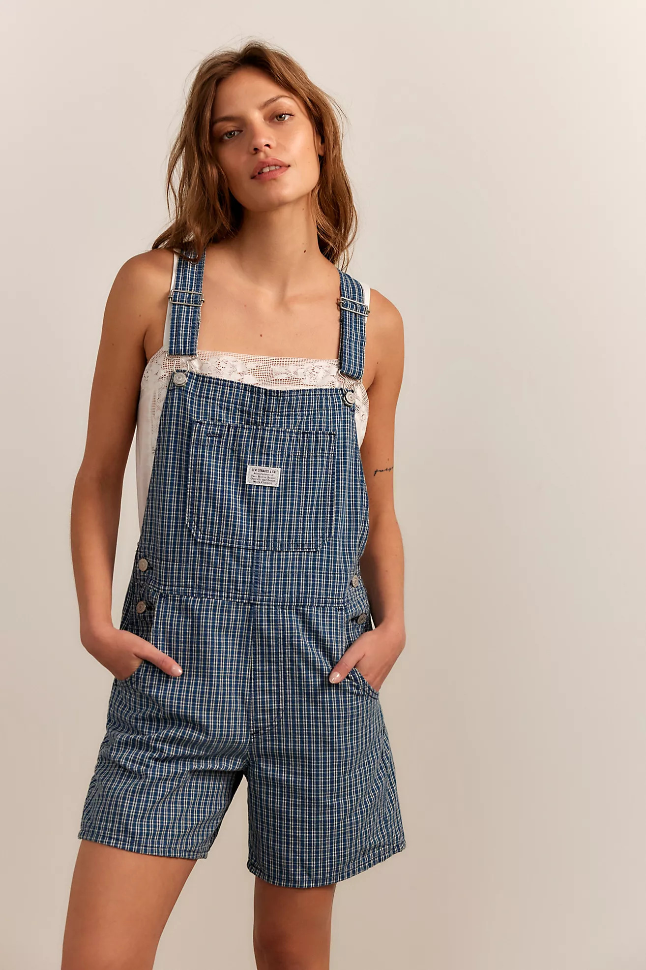 Levi's Utility Printed Shortalls | Free People (Global - UK&FR Excluded)