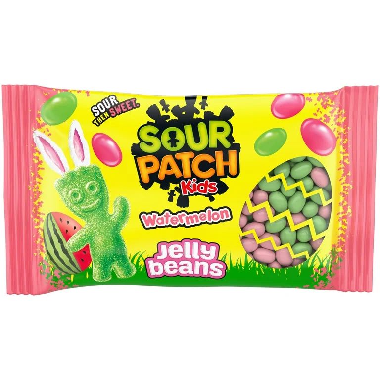 SOUR PATCH KIDS Watermelon Jelly Beans, Easter Candy, 10 oz | Walmart (US)